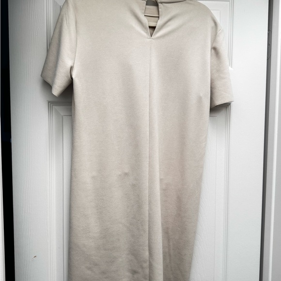 Zara Cream Midi Dress with Pockets - Picture 3 of 7